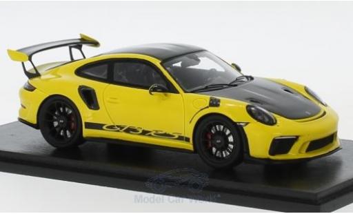 Coche miniatura Porsche 991 GT3 RS 1/43 Spark 911 ( II) GT3 RS amarillo/negro 2018 Weissach Package Porsche 991 GT3 RS 1/43 Spark 911 ( II) GT3 RS amarillo/negro 2018 Weissach Package coche miniatura