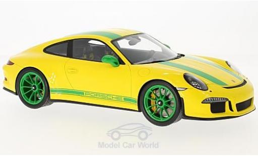 Coche miniatura Porsche 991 R 1/18 Spark 911 () R amarillo/verde 2016 Porsche 991 R 1/18 Spark 911 () R amarillo/verde 2016 coche miniatura