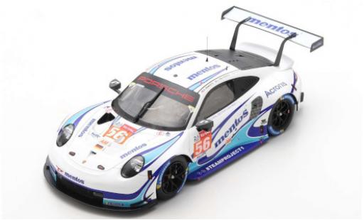 Coche miniatura Porsche 992 RSR 1/18 Spark 911 (991) RSR No.56 Team Project 1 24h Le Mans 2020 M.Cairoli/E.Perfetti/L.ten Voorde Porsche 992 RSR 1/18 Spark 911 (991) RSR No.56 Team Project 1 24h Le Mans 2020 M.Cairoli/E.Perfetti/L.ten Voorde coche miniatura