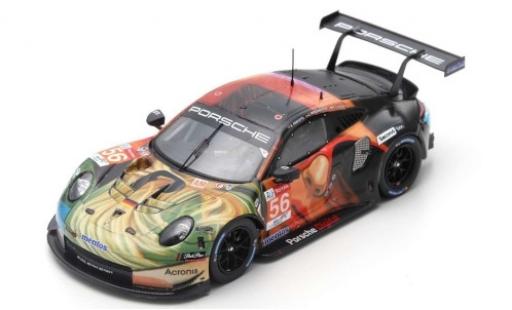 Coche miniatura Porsche 992 RSR 1/87 Spark 911 (991) RSR No.56 Team Project 1 LMGTE AM 24h Le Mans 2019 J.Bergmeister/P. Lindsey/E.Perfetti Porsche 992 RSR 1/87 Spark 911 (991) RSR No.56 Team Project 1 LMGTE AM 24h Le Mans 2019 J.Bergmeister/P. Lindsey/E.Perfetti coche miniatura