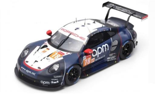 Coche miniatura Porsche 992 RSR 1/18 Spark 911 (991) RSR No.78 Projoon Competition 24h Le Mans 2019 L.Prette/P.Prette/V.Abril Porsche 992 RSR 1/18 Spark 911 (991) RSR No.78 Projoon Competition 24h Le Mans 2019 L.Prette/P.Prette/V.Abril coche miniatura