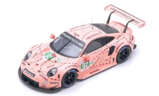 Coche miniatura Porsche 991 RSR 1/12 Spark 911 () RSR No.92 GT Team 24h Le Mans 2018 M.Christensen/K.Estre/J.Vanthoor Porsche 991 RSR 1/12 Spark 911 () RSR No.92 GT Team 24h Le Mans 2018 M.Christensen/K.Estre/J.Vanthoor coche miniatura