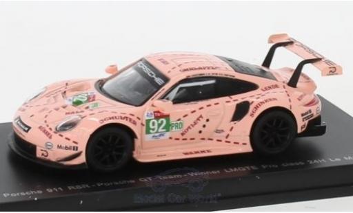 Coche miniatura Porsche 991 RSR 1/64 Spark 911 () RSR No.92 GT Team 24h Le Mans 2018 M.Christensen/K.Estre/L.Vanthoor Porsche 991 RSR 1/64 Spark 911 () RSR No.92 GT Team 24h Le Mans 2018 M.Christensen/K.Estre/L.Vanthoor coche miniatura