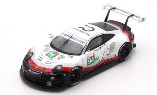 Coche miniatura Porsche 991 RSR 1/64 Spark 911 () RSR No.94 GT Team 24h Le Mans 2018 R.Dumas/T.Bernhard/S.Müller Porsche 991 RSR 1/64 Spark 911 () RSR No.94 GT Team 24h Le Mans 2018 R.Dumas/T.Bernhard/S.Müller coche miniatura
