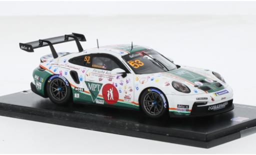 Coche miniatura Porsche 992 GT3 1/43 Spark 911  Cup No.53 Deluxe Super Cup North America 2023 1:43 Porsche 992 GT3 1/43 Spark 911  Cup No.53 Deluxe Super Cup North America 2023 1:43 coche miniatura