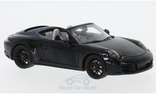 Porsche 991 GTS 1/43 Spark 911 Carrera GTS Cabriolet negro 2017 coche miniatura