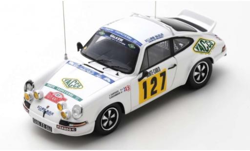 Porsche 930 RS 1/43 Spark 911 Carrera RS 2.7 No.127 Ecurie Bleue Yacco Rallye WM Rallye Monte Carlo 1978 J.J.Santucci/R.Rochebrun coche miniatura