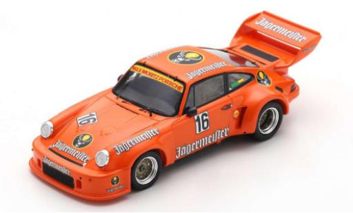 Coche miniatura Porsche 930 RSR 1/43 Spark 911 Carrera RSR No.16 Jägermeister 1000 Km Nürburgring 1977 E.Schimpf/A.Fischhaber Porsche 930 RSR 1/43 Spark 911 Carrera RSR No.16 Jägermeister 1000 Km Nürburgring 1977 E.Schimpf/A.Fischhaber coche miniatura