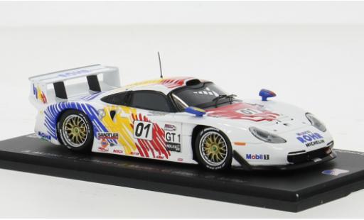 Coche miniatura Porsche 996 GT1 1/43 Spark 911 Evo No.01 Rohr Motorsport 24h Daytona 1998 1:43 Porsche 996 GT1 1/43 Spark 911 Evo No.01 Rohr Motorsport 24h Daytona 1998 1:43 coche miniatura