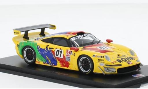 Coche miniatura Porsche 996 GT1 1/43 Spark 911 No.01 Rohr Motorsport Las Vegas 1997 1:43 Porsche 996 GT1 1/43 Spark 911 No.01 Rohr Motorsport Las Vegas 1997 1:43 coche miniatura