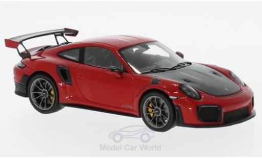 Porsche 991 GT2 RS 1/43 Spark 911 GT2 RS rojo/negro 2018 coche miniatura