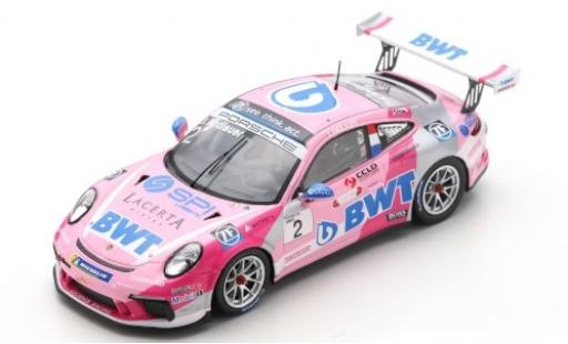Coche miniatura Porsche 992 GT3 1/43 Spark 911 GT3 Cup (991 II) No.2 BWT Lechner Racing BWT Carrera Cup Deutschland 2019 J.Andlauer Porsche 992 GT3 1/43 Spark 911 GT3 Cup (991 II) No.2 BWT Lechner Racing BWT Carrera Cup Deutschland 2019 J.Andlauer coche miniatura