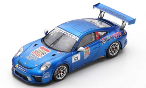 Porsche 991 GT3 Cup 1/43 Spark 911 GT3 Cup () No.53 Turkish National Team Carrera Cup France 2018 A.Güven coche miniatura