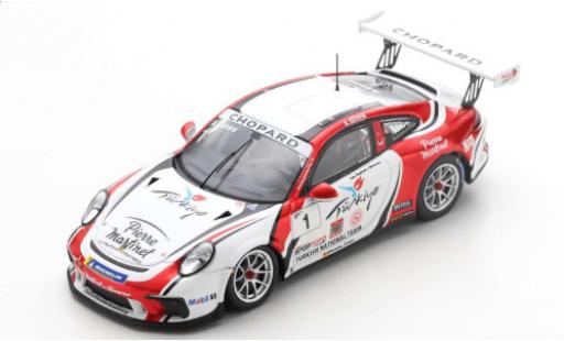 Coche miniatura Porsche 992 GT3 1/43 Spark 911 GT3 Cup (997) No.1 Turkish National Team Chopard Carrera Cup France 2019 A.Güven Porsche 992 GT3 1/43 Spark 911 GT3 Cup (997) No.1 Turkish National Team Chopard Carrera Cup France 2019 A.Güven coche miniatura