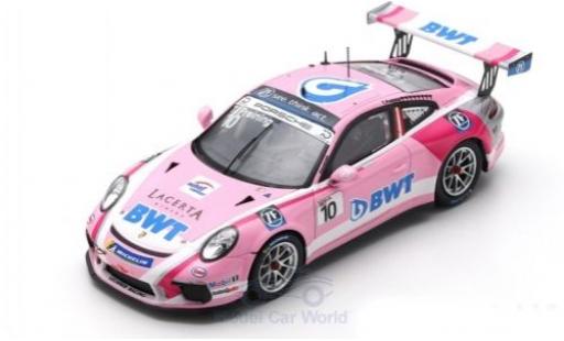 Porsche 991 GT3 Cup 1/43 Spark 911 GT3 Cup No.10 BWT Lechner Racing Carrera Cup Deutschland 2018 T.Preining coche miniatura