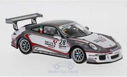 Coche miniatura Porsche 991 GT3 Cup 1/43 Spark 911 GT3 Cup No.28 Carrera Cup Britain 2017 C.Eastwood Porsche 991 GT3 Cup 1/43 Spark 911 GT3 Cup No.28 Carrera Cup Britain 2017 C.Eastwood coche miniatura