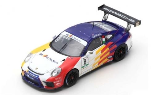 Coche miniatura Porsche 992 GT3 1/43 Spark 911 GT3 Cup No.8 Dinamic Motorsport Carrera Cup Italia Monza 2019 D.Bertonelli Porsche 992 GT3 1/43 Spark 911 GT3 Cup No.8 Dinamic Motorsport Carrera Cup Italia Monza 2019 D.Bertonelli coche miniatura