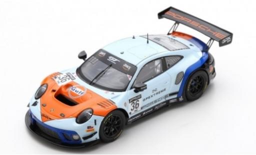 Coche miniatura Porsche 992 GT3 R 1/43 Spark 911 GT3 R (991.2) No.36 GPX Racing Gulf 2019 The Spade Porsche 992 GT3 R 1/43 Spark 911 GT3 R (991.2) No.36 GPX Racing Gulf 2019 The Spade coche miniatura