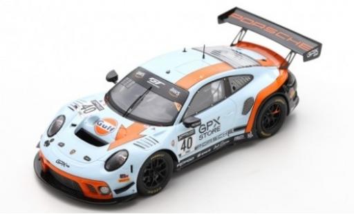 Coche miniatura Porsche 992 GT3 R 1/43 Spark 911 GT3 R (991.2) No.40 GPX Racing Gulf 2019 The Club Porsche 992 GT3 R 1/43 Spark 911 GT3 R (991.2) No.40 GPX Racing Gulf 2019 The Club coche miniatura