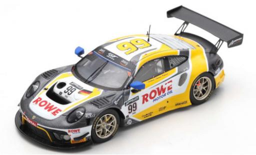 Coche miniatura Porsche 992 GT3 R 1/43 Spark 911 GT3 R (991) No.99 Rowe Racing ROWE 24h Spa 2020 K.Bachler/D.Werner/J.Andlauer Porsche 992 GT3 R 1/43 Spark 911 GT3 R (991) No.99 Rowe Racing ROWE 24h Spa 2020 K.Bachler/D.Werner/J.Andlauer coche miniatura