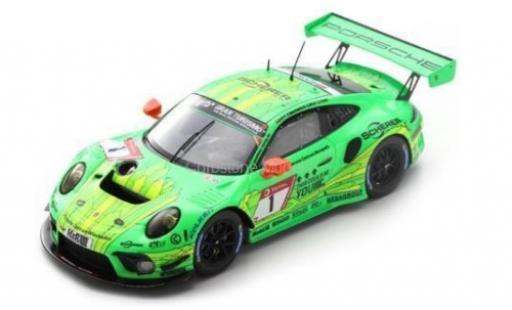 Coche miniatura Porsche 992 GT3 R 1/43 Spark 911 GT3 R No.1 Manthey-Racing 24h Nürburgring 2019 R.Lietz/F.Makowiecki/P.Pilet/N.Tandy Porsche 992 GT3 R 1/43 Spark 911 GT3 R No.1 Manthey-Racing 24h Nürburgring 2019 R.Lietz/F.Makowiecki/P.Pilet/N.Tandy coche miniatura