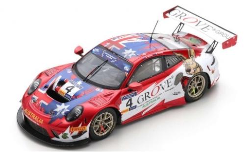 Coche miniatura Porsche 992 GT3 R 1/43 Spark 911 GT3 R No.4 Team Australia Grove FIA Motorsport Games GT Cup Vallelunga 2019 S.Grove/B.Grove Porsche 992 GT3 R 1/43 Spark 911 GT3 R No.4 Team Australia Grove FIA Motorsport Games GT Cup Vallelunga 2019 S.Grove/B.Grove coche miniatura