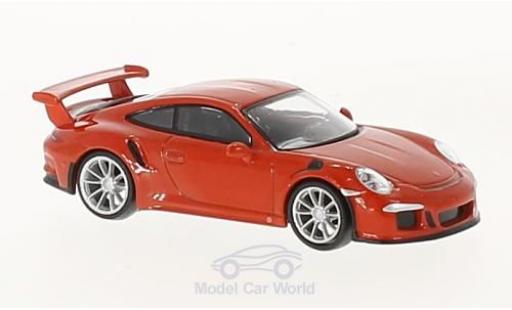 Porsche 991 GT3 RS 1/64 Spark 911 GT3 RS naranja 2016 coche miniatura