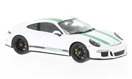 Coche miniatura Porsche 991 R 1/43 Spark 911 R blanco/verde 2017 Porsche 991 R 1/43 Spark 911 R blanco/verde 2017 coche miniatura