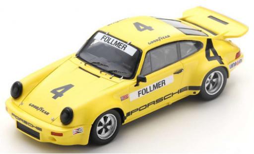 Coche miniatura Porsche 930 RS 1/43 Spark 911 RS 3.0 No.4 IROC Daytona 1974 G.Follmer Porsche 930 RS 1/43 Spark 911 RS 3.0 No.4 IROC Daytona 1974 G.Follmer coche miniatura