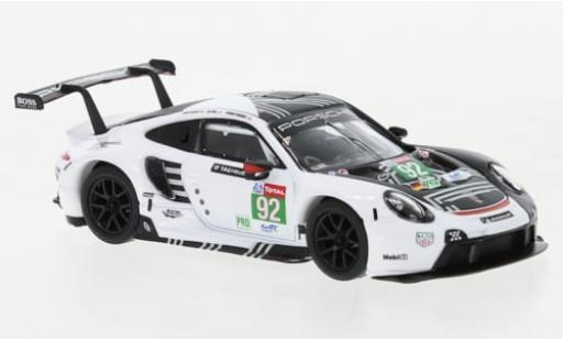 Porsche 992 RSR 1/64 Spark 911 -19 No.92 GT Team 24h Le Mans 2020 1:64 coche miniatura