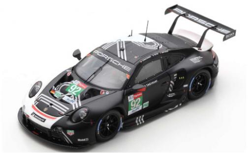 Coche miniatura Porsche 992 RSR 1/43 Spark 911 RSR-19 No.92 GT Team 24h Le Mans 2020 M.Christensen/K.Estre/L.Vanthoor Porsche 992 RSR 1/43 Spark 911 RSR-19 No.92 GT Team 24h Le Mans 2020 M.Christensen/K.Estre/L.Vanthoor coche miniatura
