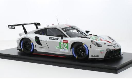 Porsche 911 1/18 Spark RSR-19 No.92 GT Team 24h Le Mans 2021 1:18 coche miniatura