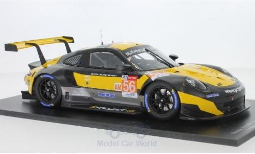 Porsche 991 RSR 1/18 Spark 911 RSR No.56 Team Project 1 24h Le Mans 2018 J.Bergmeister/P.Lindsey/E.Perfetti coche miniatura