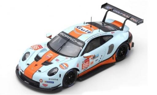 Coche miniatura Porsche 992 RSR 1/87 Spark 911 RSR No.86 Gulf Racing Gulf 24h Le Mans 2019 M.Wainwright/B.Barker/T.Preining Porsche 992 RSR 1/87 Spark 911 RSR No.86 Gulf Racing Gulf 24h Le Mans 2019 M.Wainwright/B.Barker/T.Preining coche miniatura