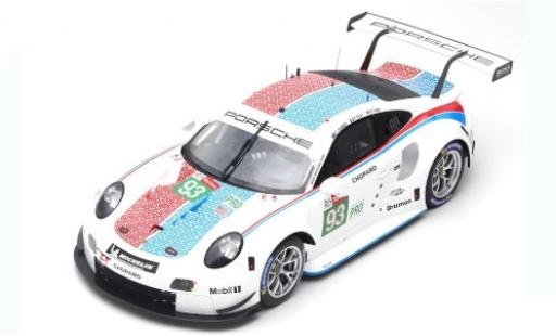 Coche miniatura Porsche 992 RSR 1/12 Spark 911 RSR No.93 GT Team 24h Le Mans 2019 P.Pilet/E.Bamber/N.Tandy Porsche 992 RSR 1/12 Spark 911 RSR No.93 GT Team 24h Le Mans 2019 P.Pilet/E.Bamber/N.Tandy coche miniatura