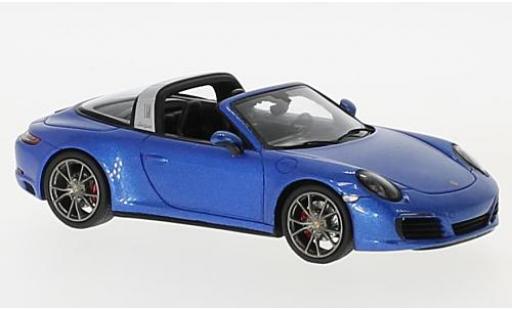 Porsche 991 Targa 1/43 Spark 911 Targa 4S metalico azul 2017 coche miniatura