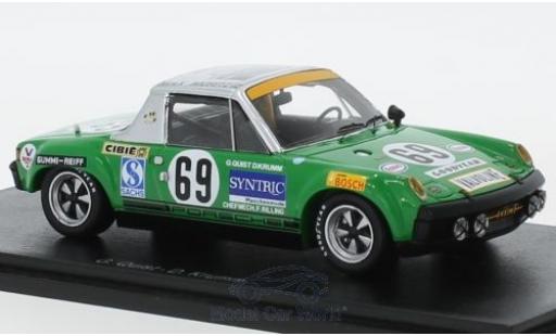 Porsche 914 1/43 Spark /6 GT No.69 24h Le Mans 1971 G.Quist/D.Krumm coche miniatura