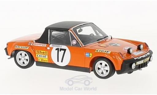Porsche 914 1/43 Spark /6 No.17 Rallye Monte Carlo 1971 A.Andersson/B.Thorszelius coche miniatura