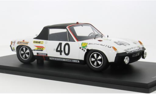 Porsche 914 1/18 Spark /6 No.40 24h Le Mans 1969 1:18 coche miniatura