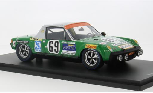 Porsche 914 1/18 Spark /6 No.69 24h Le Mans 1971 1:18 coche miniatura