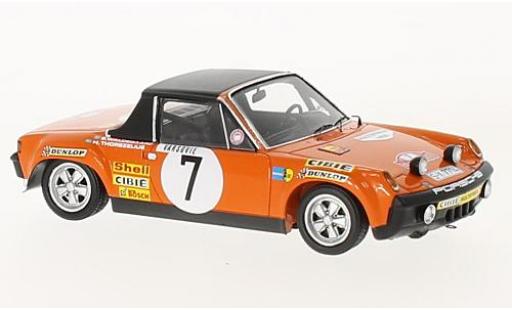 Porsche 914 1/43 Spark /6 No.7 Rallye Monte Carlo 1971 B.Waldegard/H.Thorszelius coche miniatura