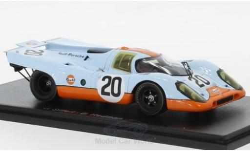 Coche miniatura Porsche 917 1970 1/43 Spark K No.20 Gulf- Gulf 24h Le Mans 1970 B.Redman/J.Siffert Porsche 917 1970 1/43 Spark K No.20 Gulf- Gulf 24h Le Mans 1970 B.Redman/J.Siffert coche miniatura