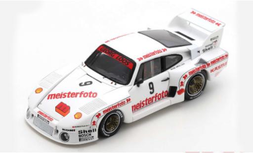 Porsche 935 1980 1/43 Spark /80 No.9 Meisterfoto Farbbilder DRM Mainz-Finthen 1980 B.Wollek coche miniatura