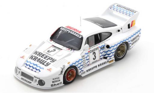Porsche 935 1981 1/43 Spark J No.3 Kreepy Krauly 9h Kyalami 1981 G.Moretti/D.Bell/M.de Narvaez coche miniatura