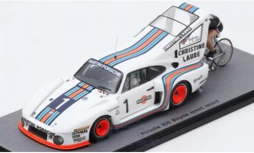 Porsche 935 1977 1/43 Spark No.1 1977 Bicycle Speed Record Cyclist: J-C.Rude H.Pescarolo coche miniatura