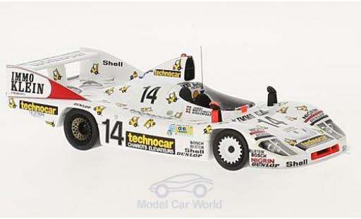 Coche miniatura Porsche 936 1981 1/43 Spark RHD No.14 Technocar 24h Le Mans 1981 D.Whittington/R.Joest/K.Niedzwiedz Porsche 936 1981 1/43 Spark RHD No.14 Technocar 24h Le Mans 1981 D.Whittington/R.Joest/K.Niedzwiedz coche miniatura
