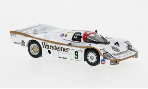 Coche miniatura Porsche 956 1984 1/64 Spark 24h Le Mans #9 1:64 Porsche 956 1984 1/64 Spark 24h Le Mans #9 1:64 coche miniatura
