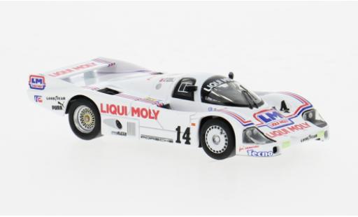 Coche miniatura Porsche 956 1986 1/64 Spark 24h Le Mans #14 1:64 Porsche 956 1986 1/64 Spark 24h Le Mans #14 1:64 coche miniatura