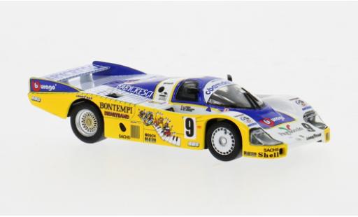 Coche miniatura Porsche 956 1986 1/64 Spark 24h Le Mans #9 1:64 Porsche 956 1986 1/64 Spark 24h Le Mans #9 1:64 coche miniatura