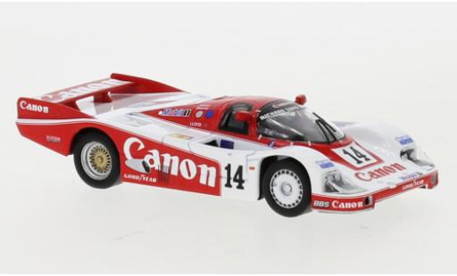 Coche miniatura Porsche 956 1985 1/64 Spark RHD No.14 Richard Lloyd Racing Canon 24h Le Mans 1985 J.Palmer/J.Weaver/R.Lloyd Porsche 956 1985 1/64 Spark RHD No.14 Richard Lloyd Racing Canon 24h Le Mans 1985 J.Palmer/J.Weaver/R.Lloyd coche miniatura